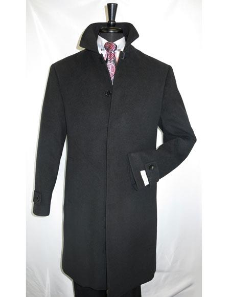 Black Full Length Dress Top Coat / Overcoat