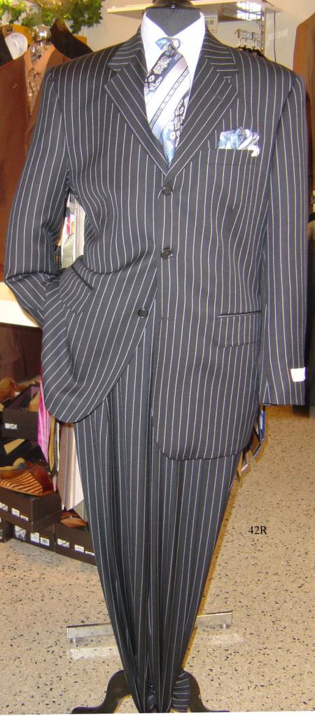  Black White Pinstripe Zoot Suit