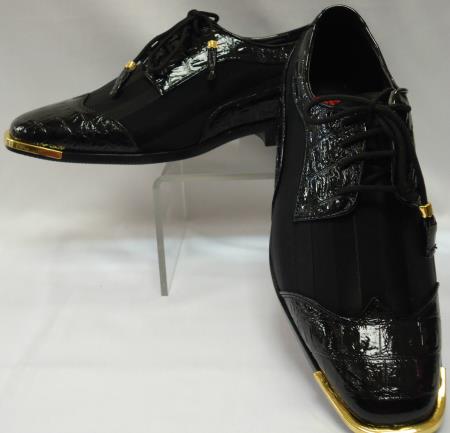black and gold prom shoes for men