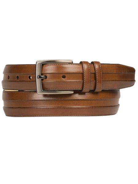 Brown Genuine Calfskin Belt