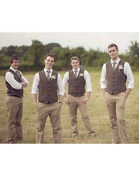 linen groomsmen attire