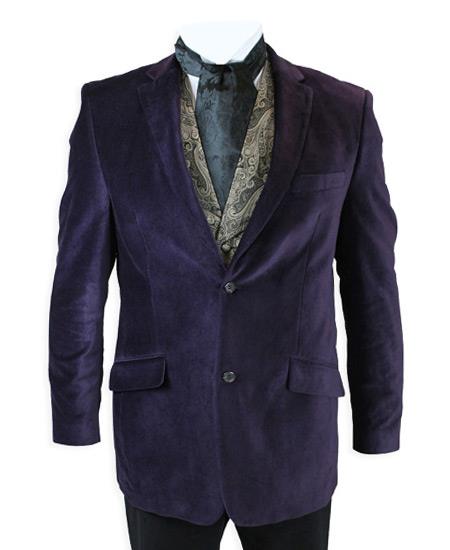 Plum Velvet Smoking Jacket, Purple Pastel Sport coat