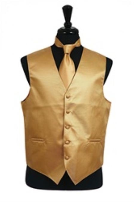 gold satin vest top