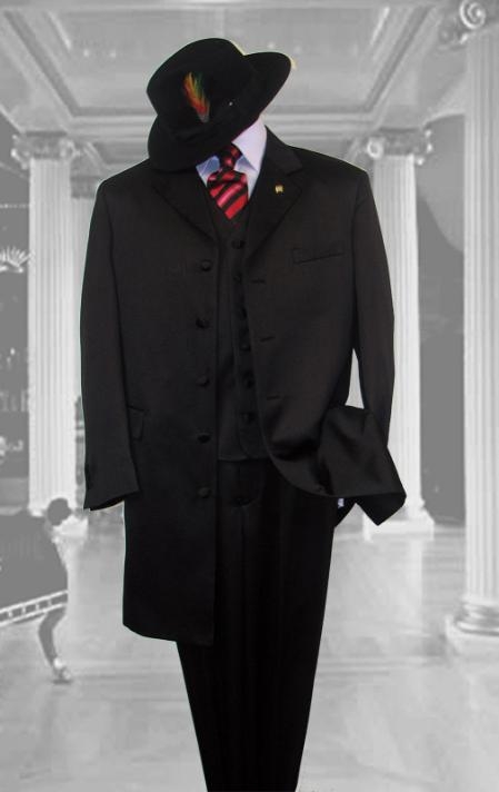 Dark color black Zoot Suit for Reduced Price | Fashion 5 But