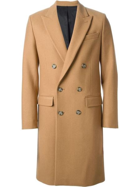 Cashmere overcoats for men,Camel Long length Coat