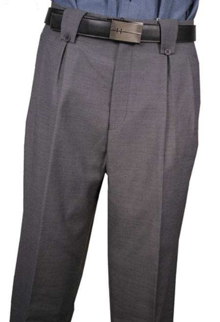 Medium Gray Wool fabric Wide Leg Dress | Pants for men