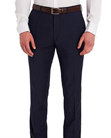 navy blue dress pants slim fit