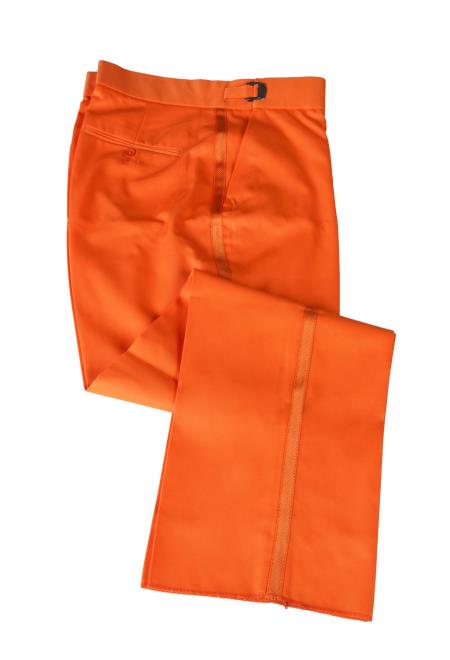 orange dress pants