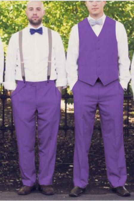 mens purple dress pants