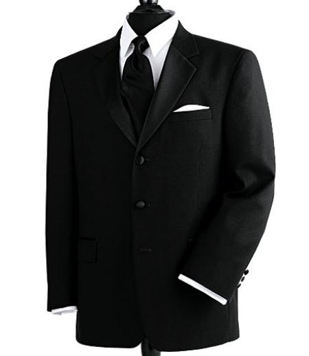 Soft Fiber-Rayon 3 buttons Tuxedo Suit