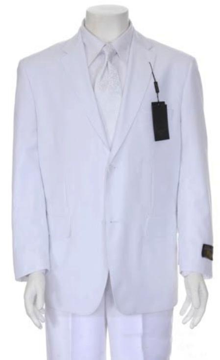 Multi Colored White Suit, Mens Single Breasted Suit