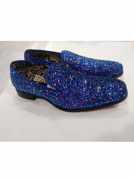royal blue men loafers