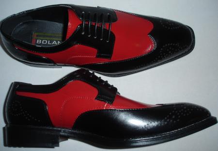 black and red shoes for men