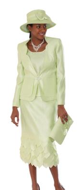 Womens Church Suits | Bridal Shower Hat | Womens dress set