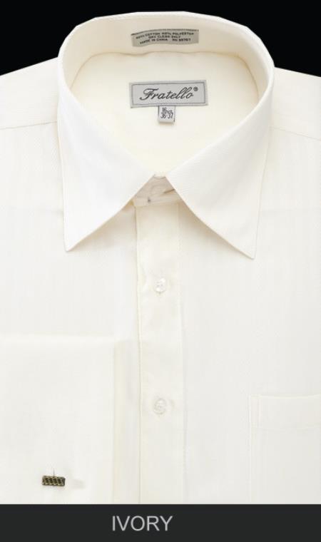 light ivory men's dress shirt