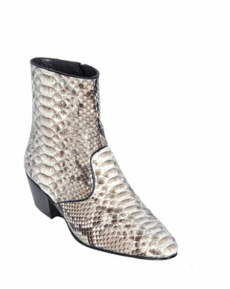 Natural Color Python skin European Style Boot