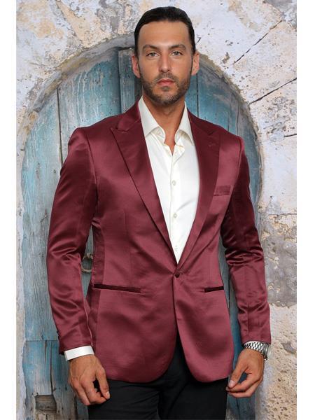 burgundy sports coat