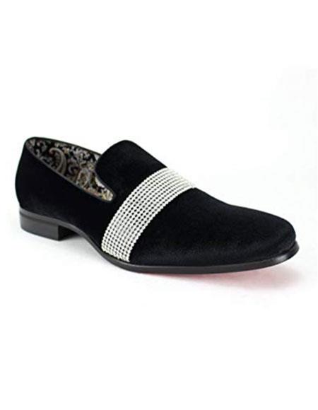black velvet evening shoes