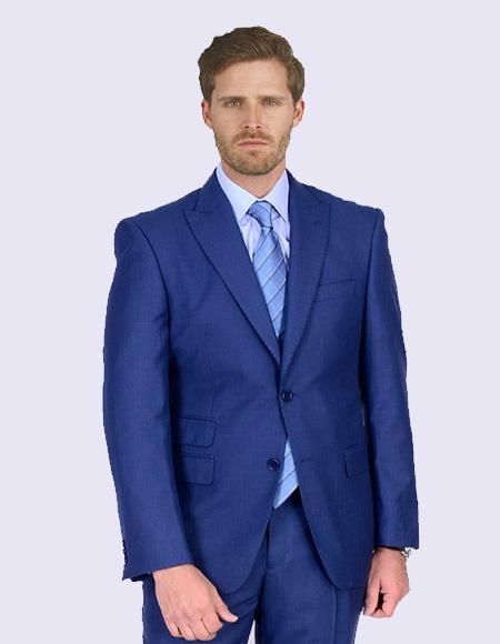 Men’s One besom chest pocket Teakweave Suit