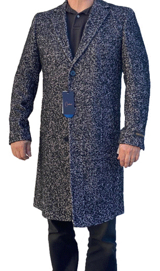 mens tweed car coat