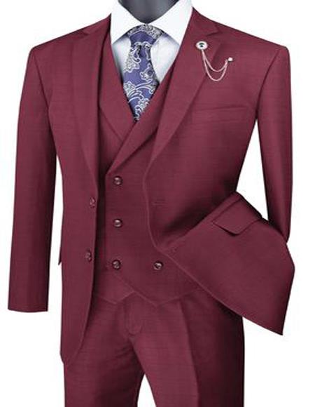 Big And Tall Solid Color Mens Suit