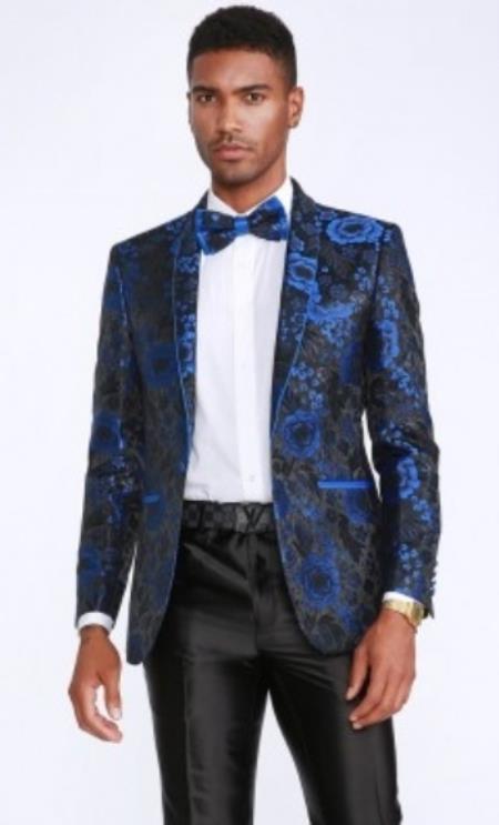 blue wedding jacket