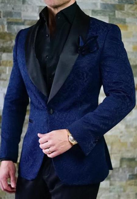 royal blue paisley suit jacket