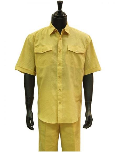 yellow leisure suit