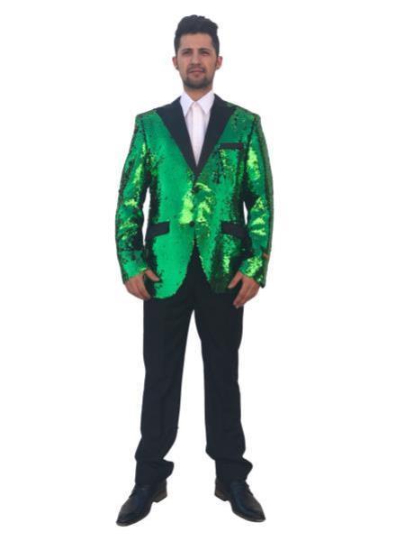 emerald green prom tux