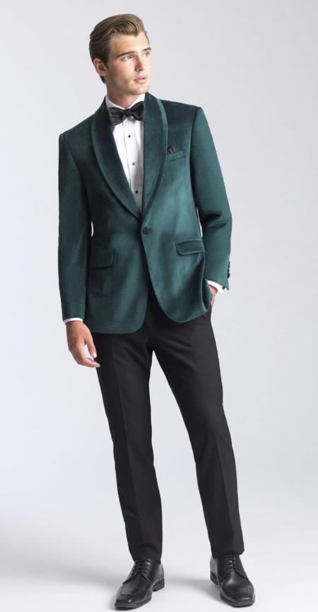 emerald green suit prom