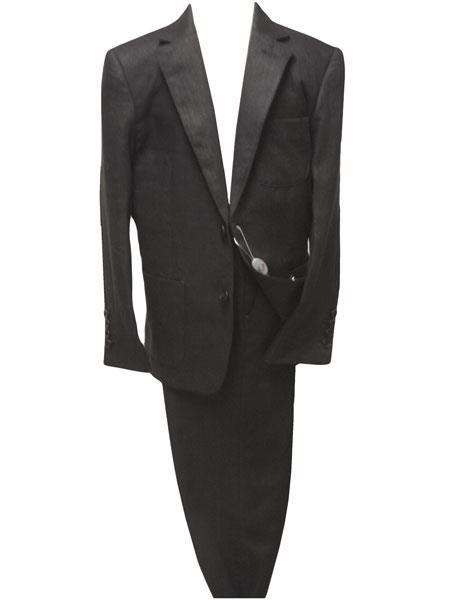 Mens Black Linen Suit