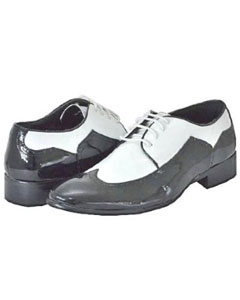grey and black dress shoes