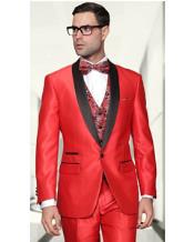 red pastel color Color 3 Metal Button Sportcoat Jacket for