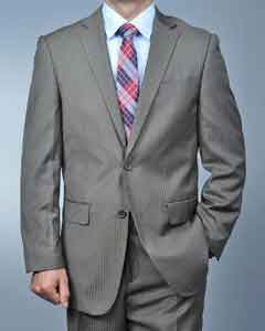 Tone on Tone Suits For Men | Double Breasted Pinstripe Suit For Sale
