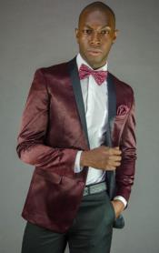 mens maroon tuxedo jacket