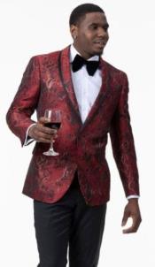 red black and white prom suits