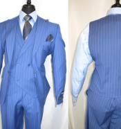Light Blue Pinstripe Suit for men, many styles, sizes and colors